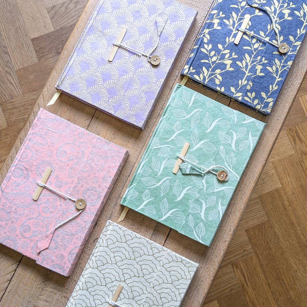 Eco Friendly Recycled Paper Notebook – A5 Fair Trade Journal with Closure