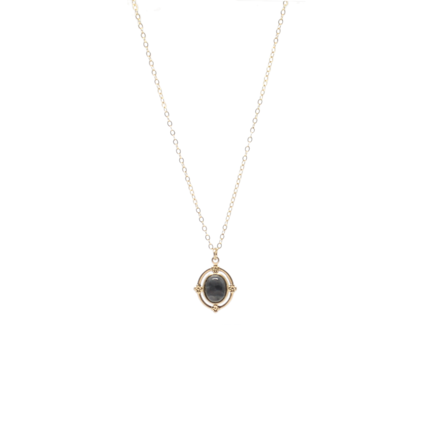 Astrophyllite Star Leaf Necklace in Gold or Silver