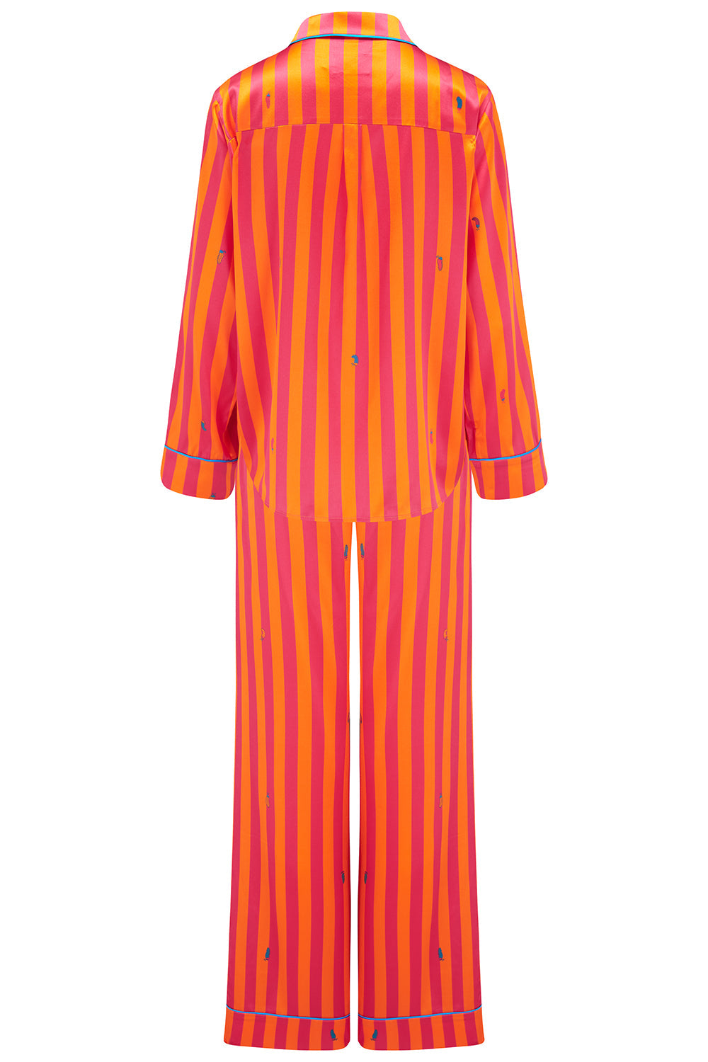 Aurelie Sunset Stripe Silk Shirt