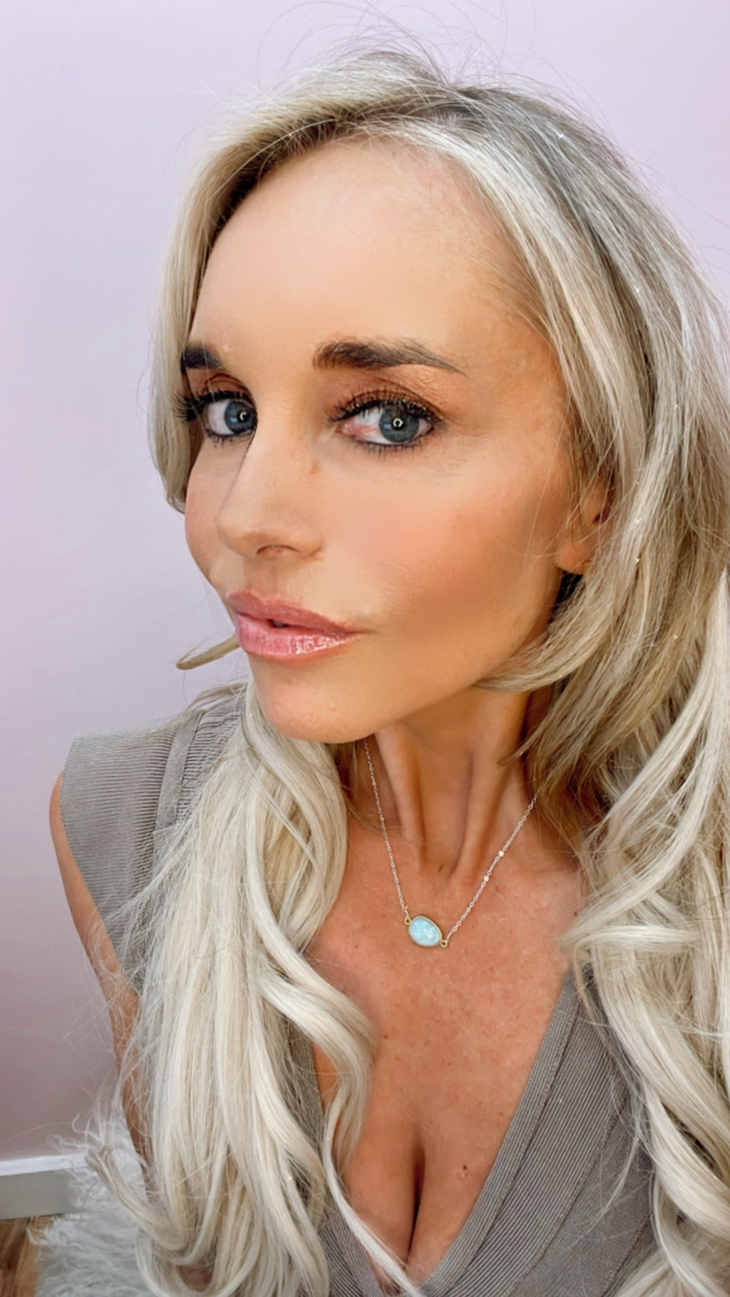 Mrs. Parker Necklace in Larimar