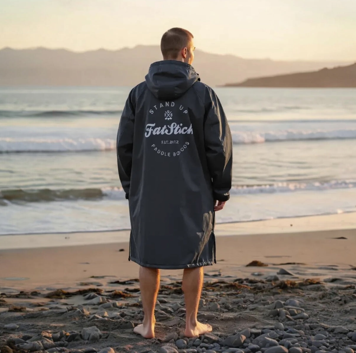 Waterproof Changing Robe with Free Beanie in Recycled Fleece