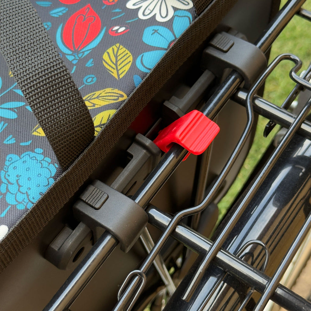 BikyBag Classic Single Pannier Bag for Bicycle Rear Carrier Rack (Floral Fiesta)