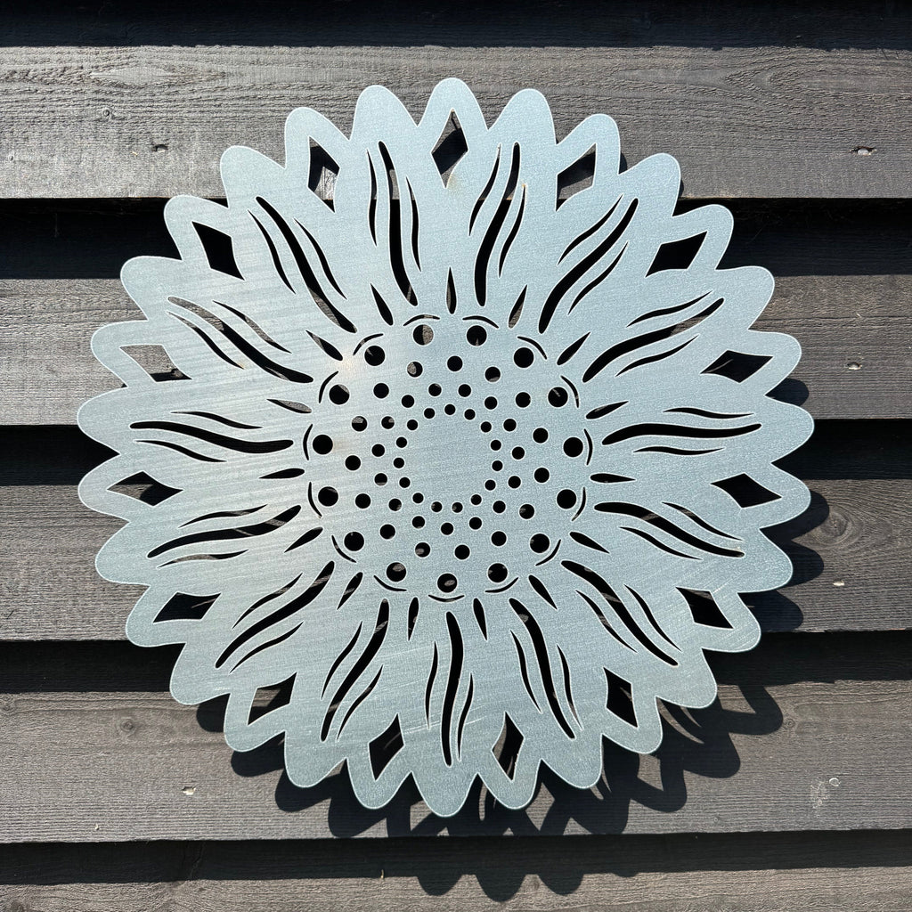 Large Galvanized Steel Sunflower  Garden Decoration