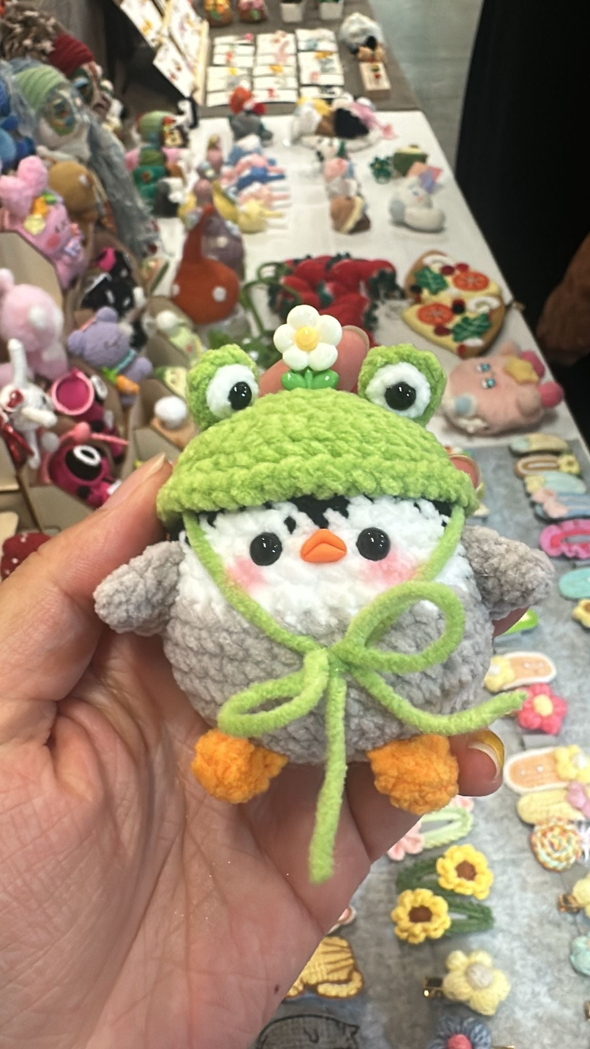 Cute Frog Hat Penguin Explorer