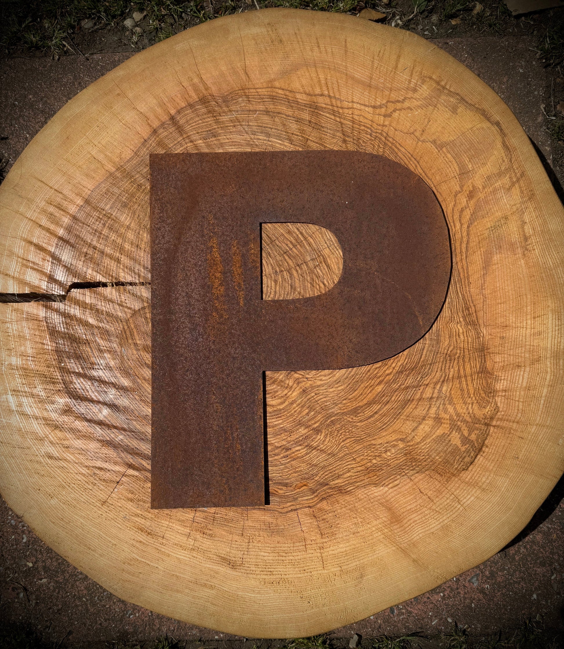 5" Fat Font Rusty Metal Letters A-Z 0-9