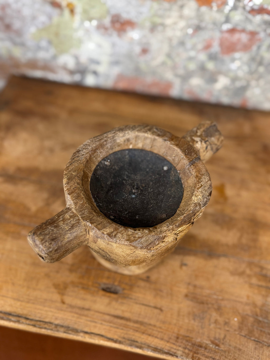 Rustic Wooden Candle Holder / Church Candle Stand / Reclaimed Farmhouse Decor DD