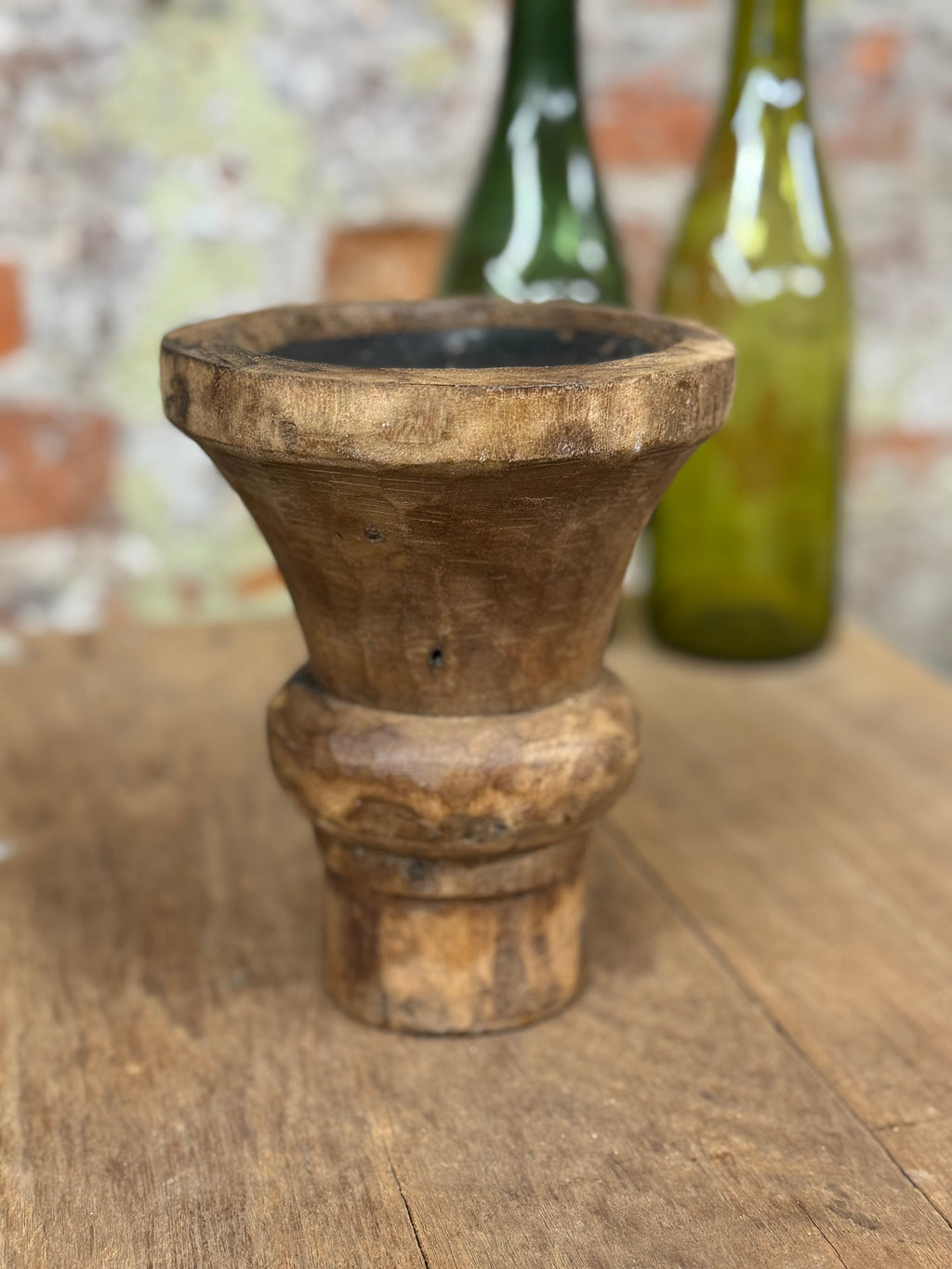 Rustic Wooden Candle Holder / Church Candle Stand / Reclaimed Farmhouse Decor QQ