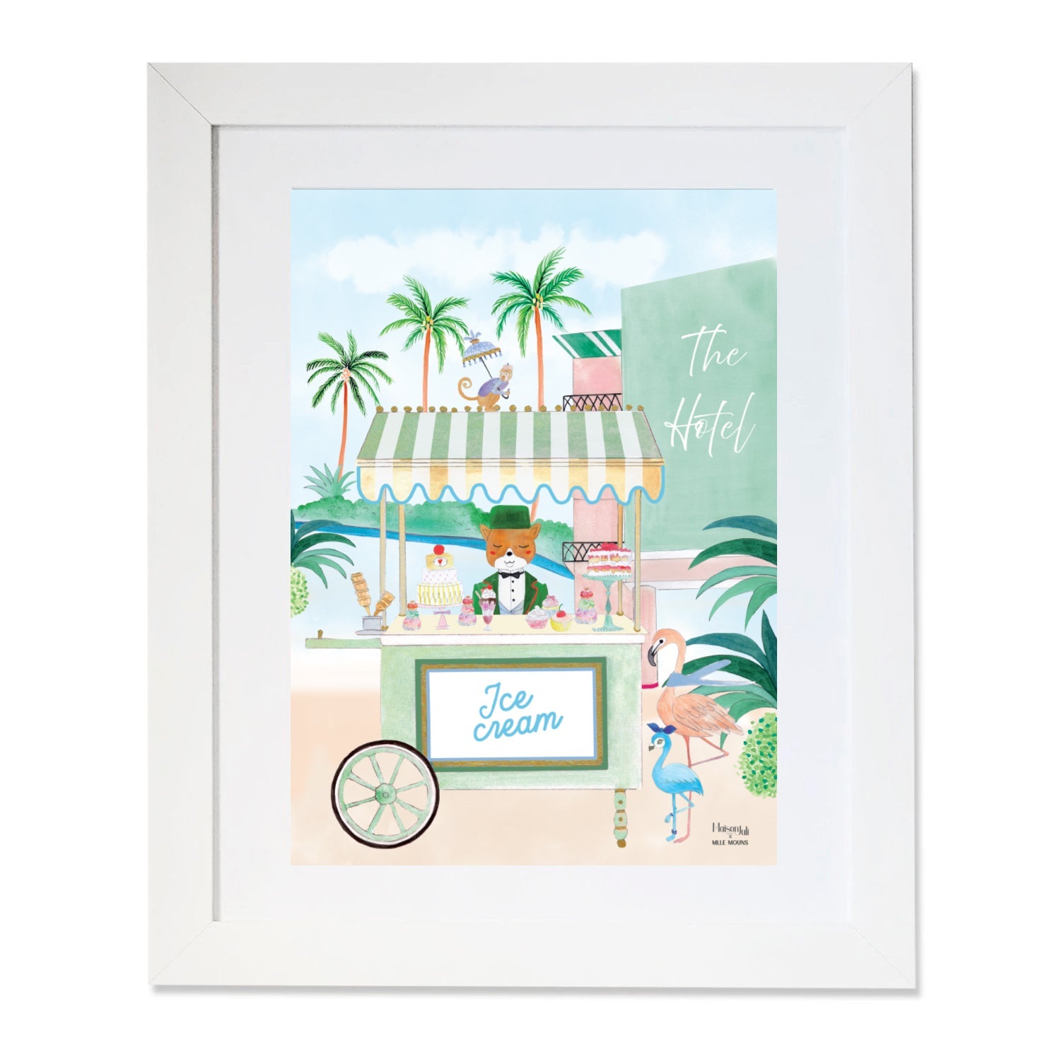 The Personalised Beverly Hills Artwork for boys