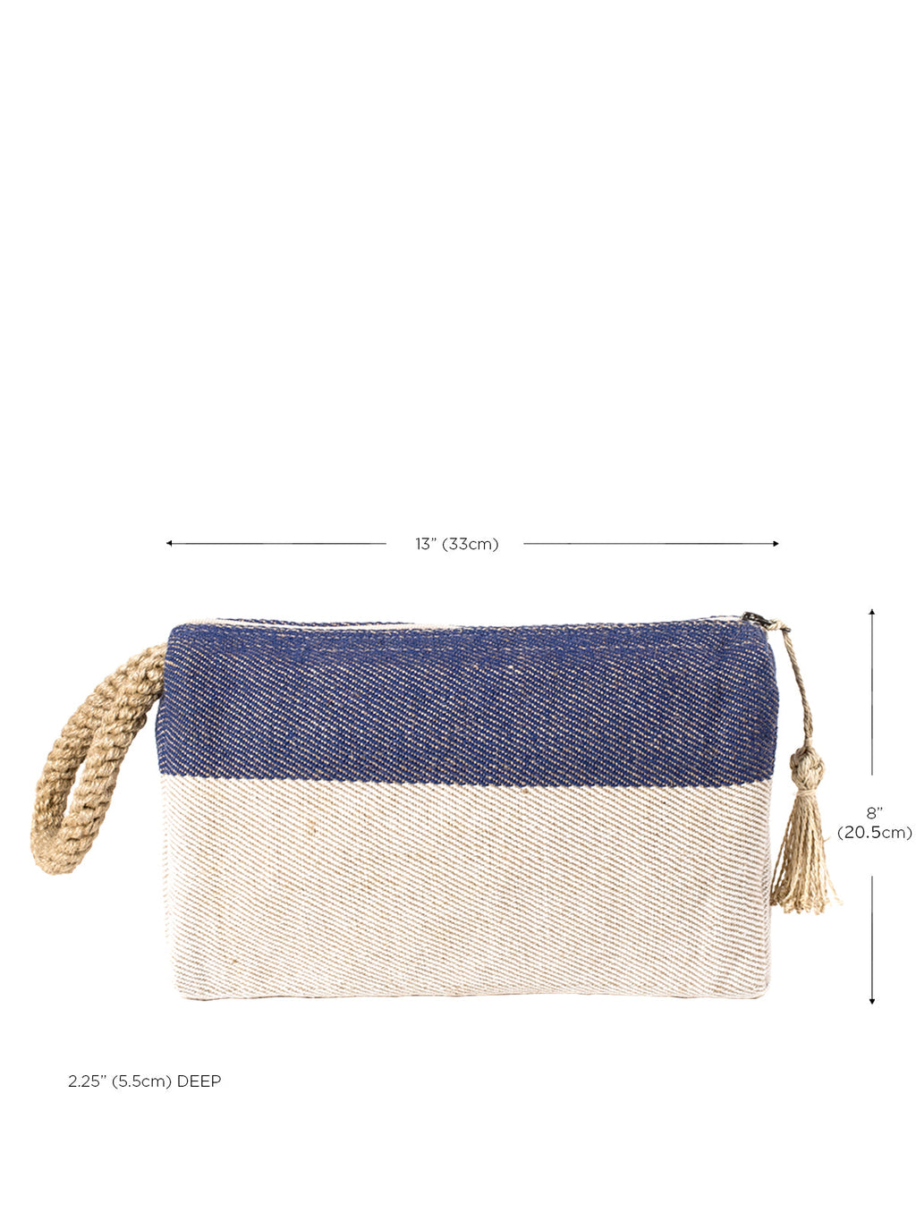 Block A Clutch in Blue