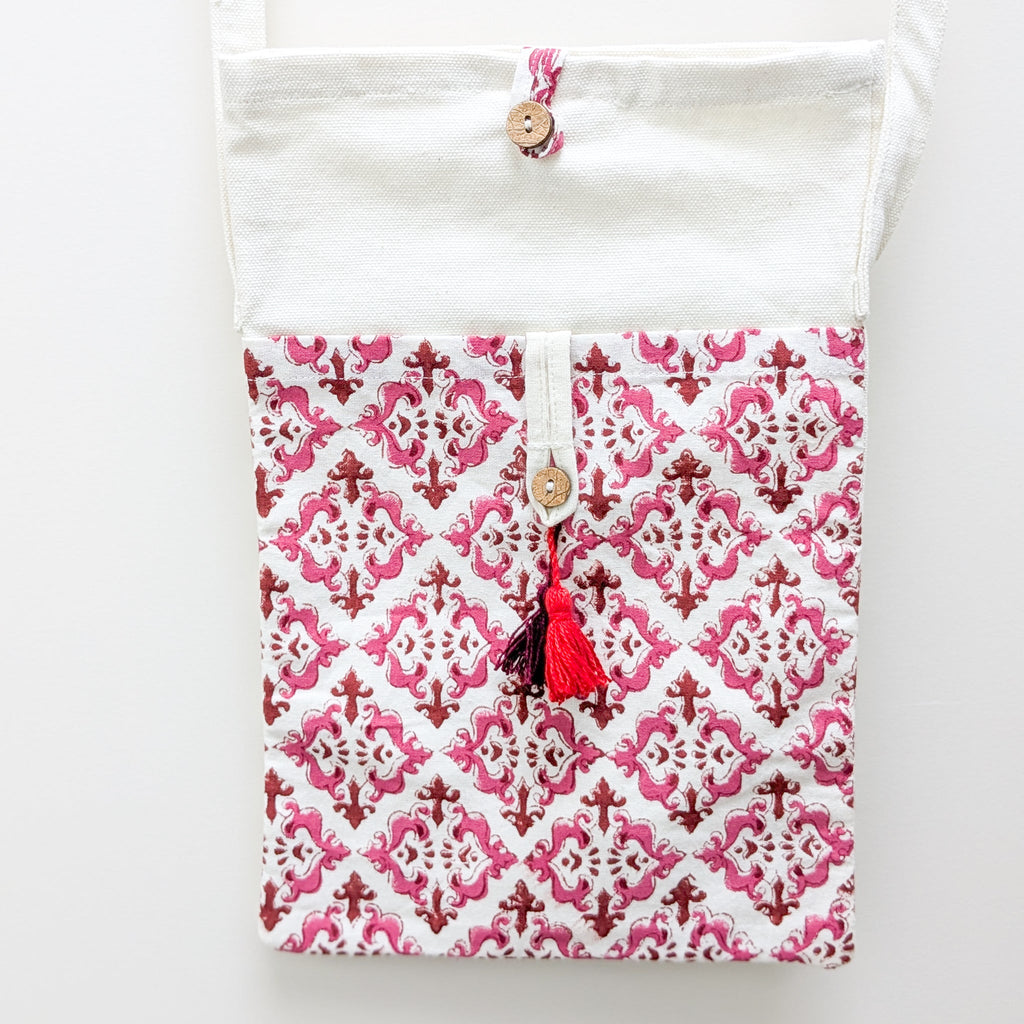 Handmade Cotton Canvas Crossbody Sling Bag