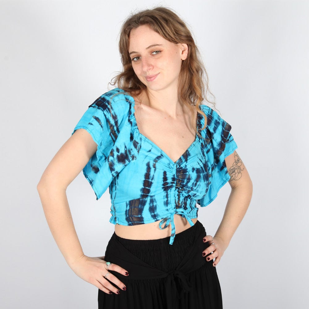 Tie Dye Off Shoulder Bardot Top