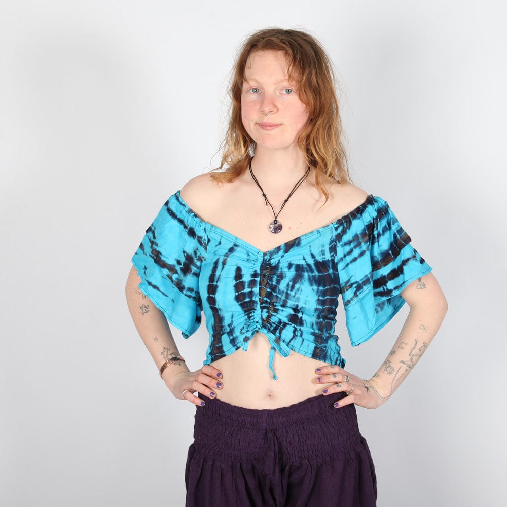 Tie Dye Off Shoulder Bardot Top