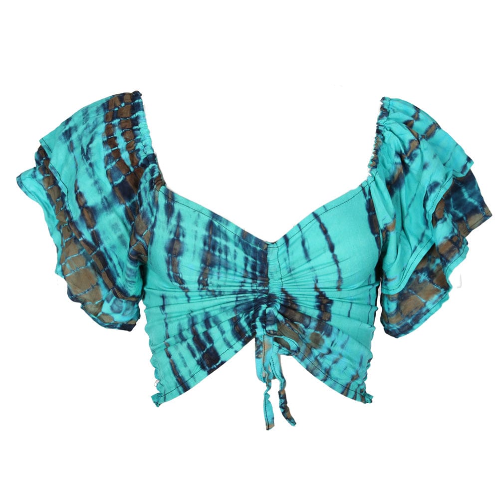 Tie Dye Off Shoulder Bardot Top