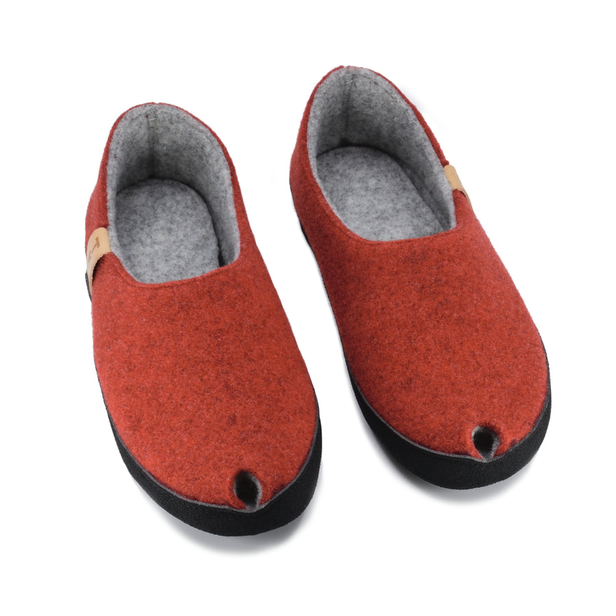 TOKU Budapest Slippers - Handmade Comfort with Natural Lambswool & Arch Support by Omaking at www.brixbailey.com