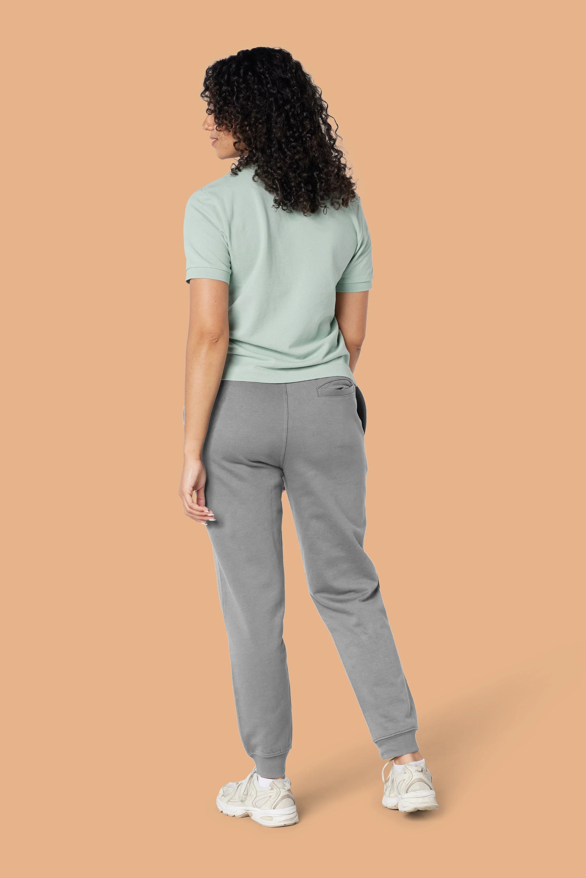 Embroidered P Joggers in Organic Cotton