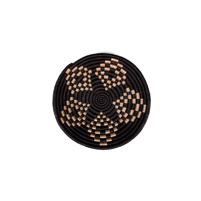 Black and Tea Woven Bowl