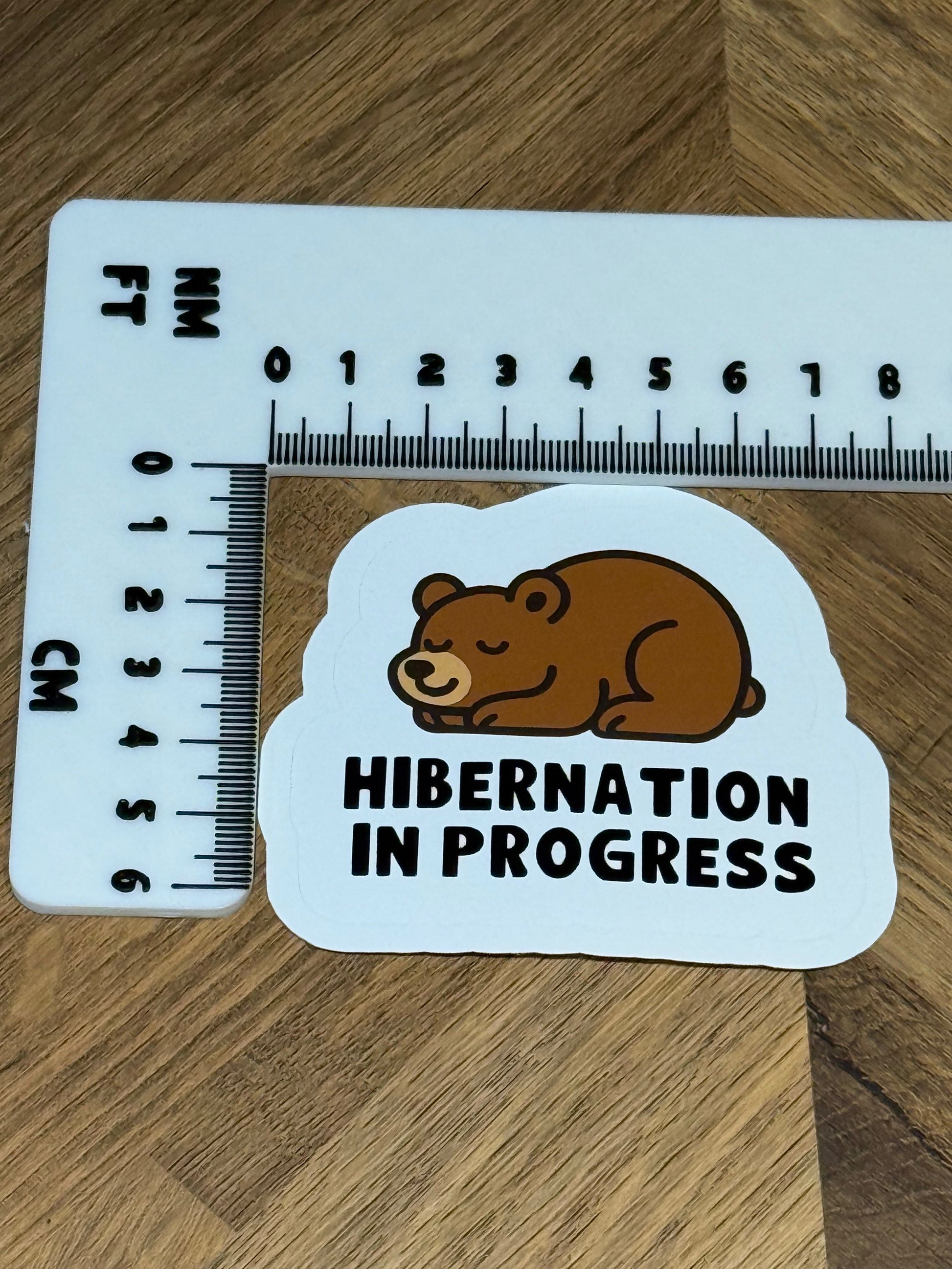 Hibernation in Progress Sticker