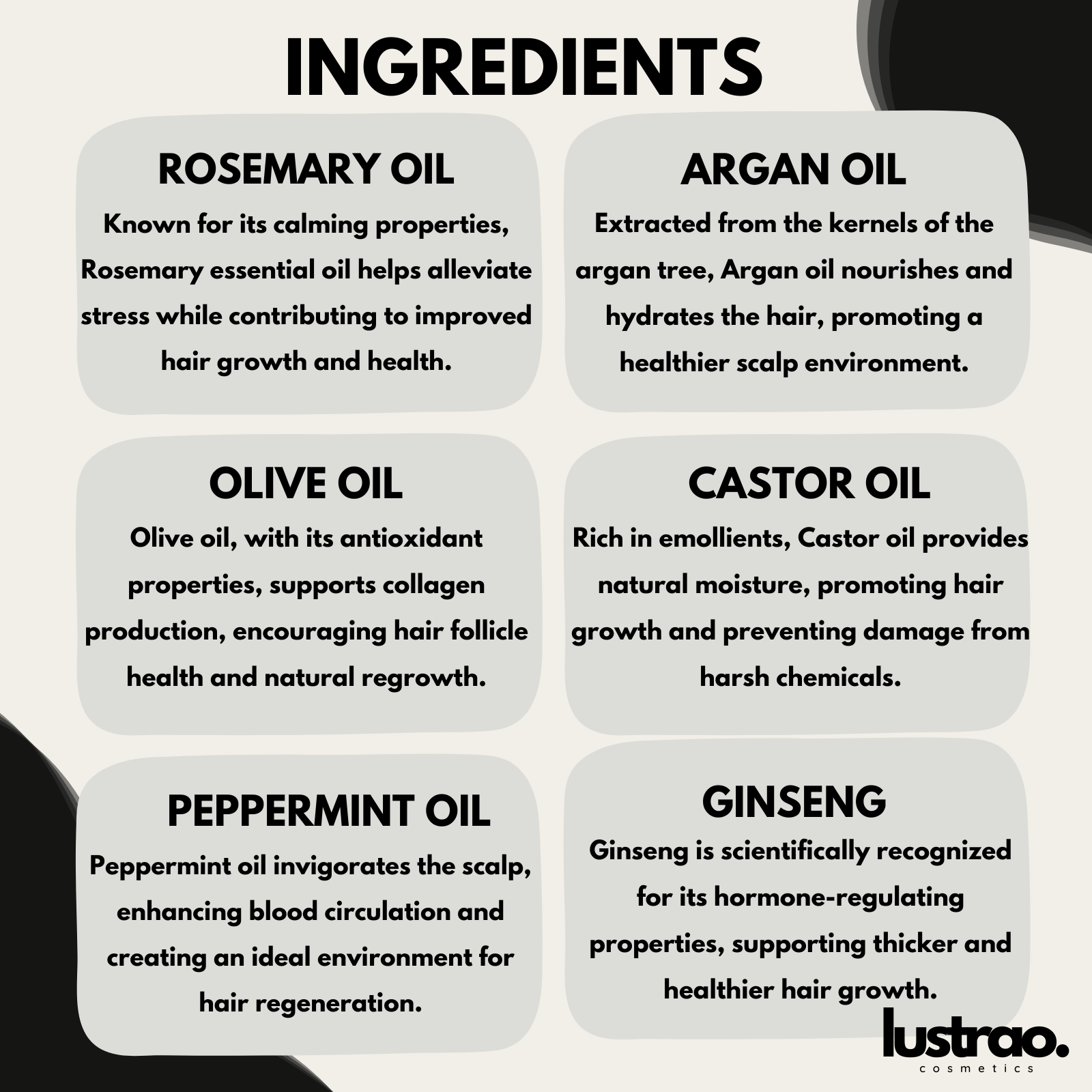 Lustrao Hair regrowth oil