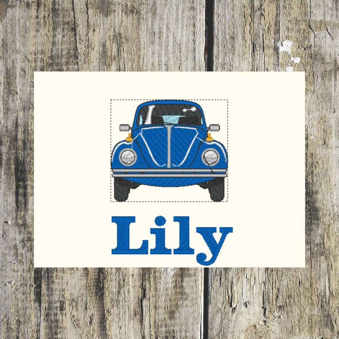 Beetle Car Personalised Towels