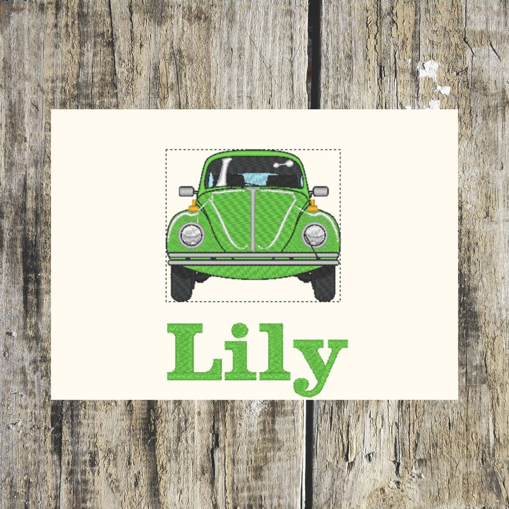 Beetle Car Personalised Towels