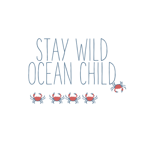 Organic Ocean Child Graphic Bodysuit