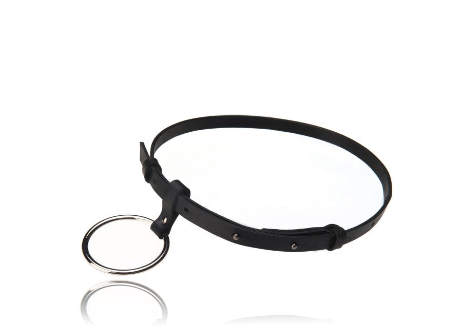 Minimalistic Black Leather Belt with Metal Chain – Chic & Durable by PYKOK at brixbailey.com