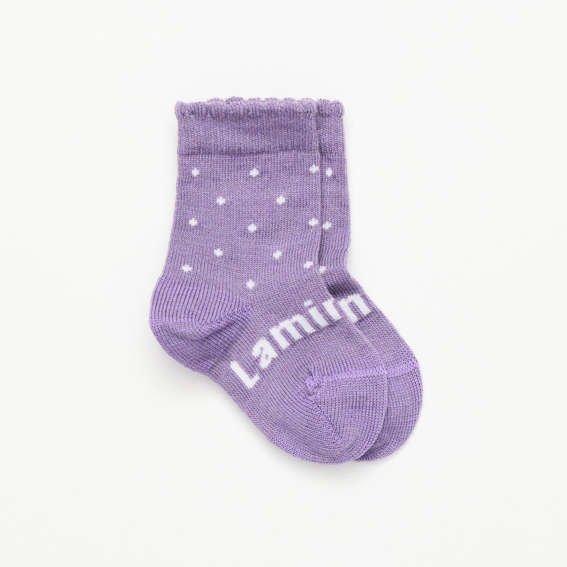 Berry Merino Wool Crew Socks for Babies