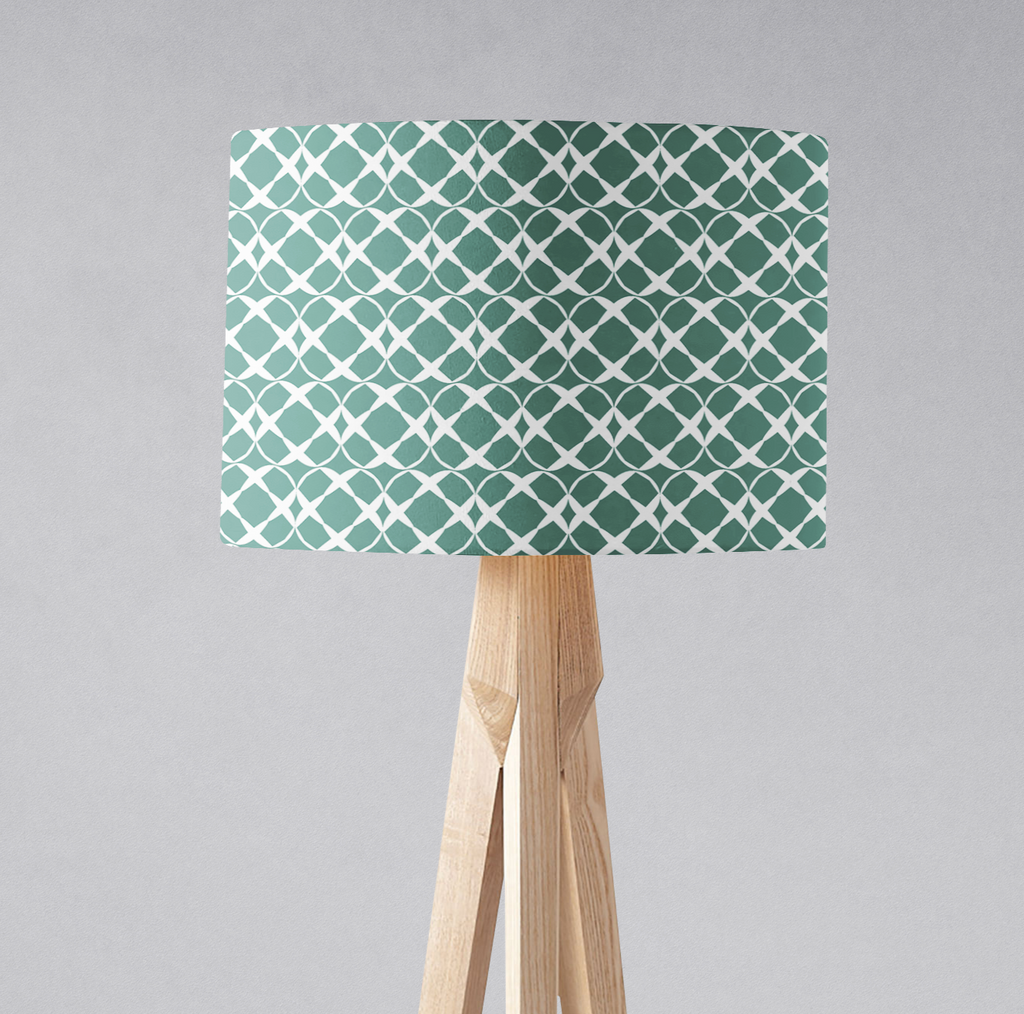 Green Geometric Lampshade, Ceiling or Table Lamp Shade