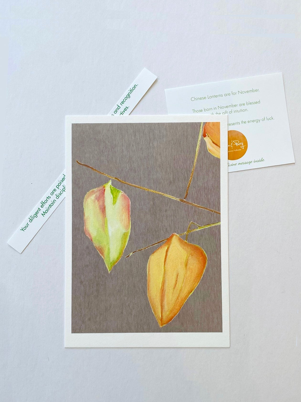 November Chinese Lanterns Mini Art Print