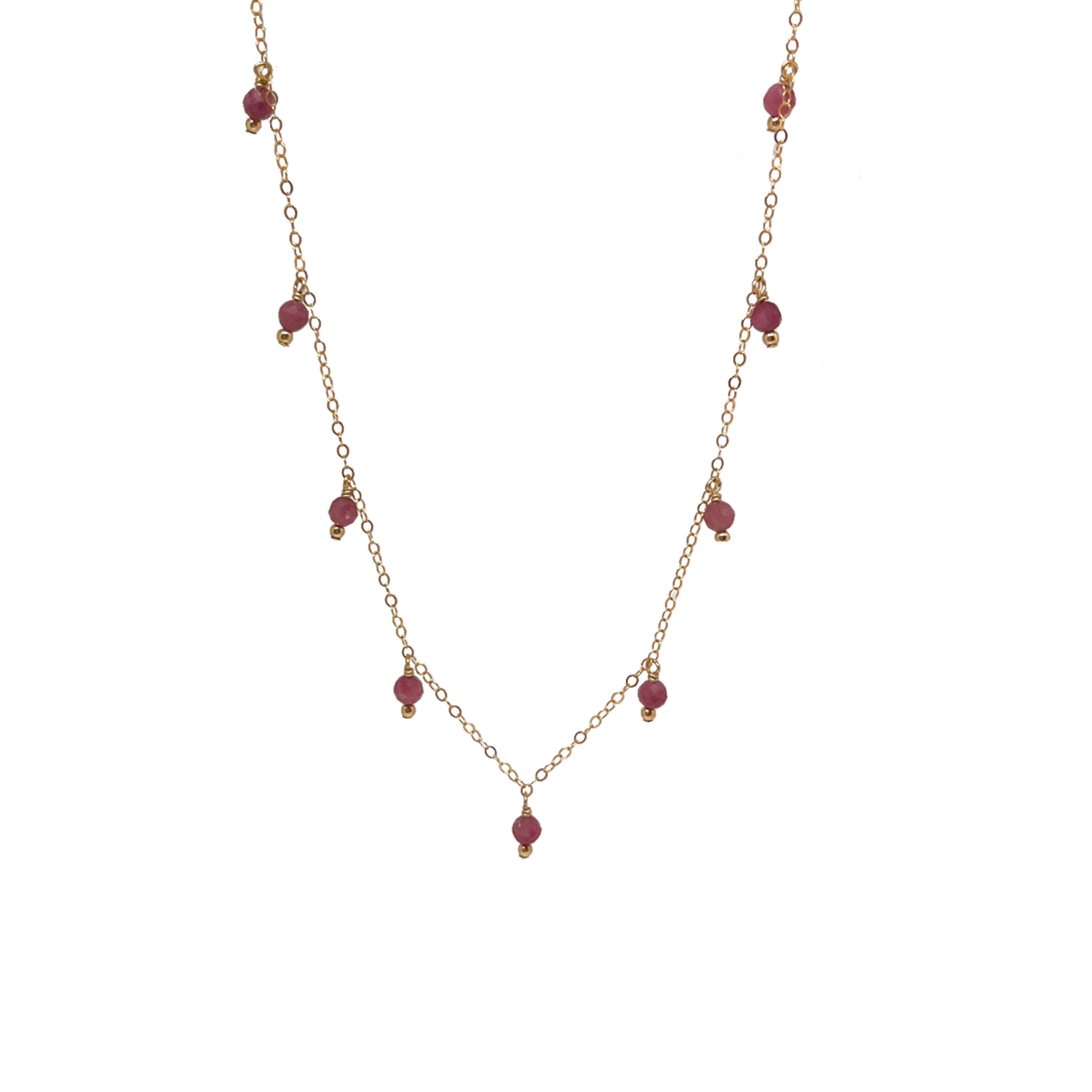 Birthstone Drop Necklace in Gold or Silver