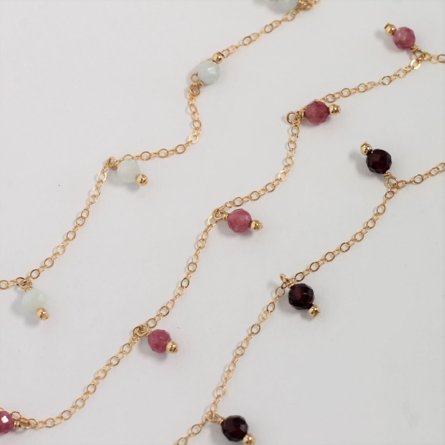 Birthstone Drop Necklace in Gold or Silver