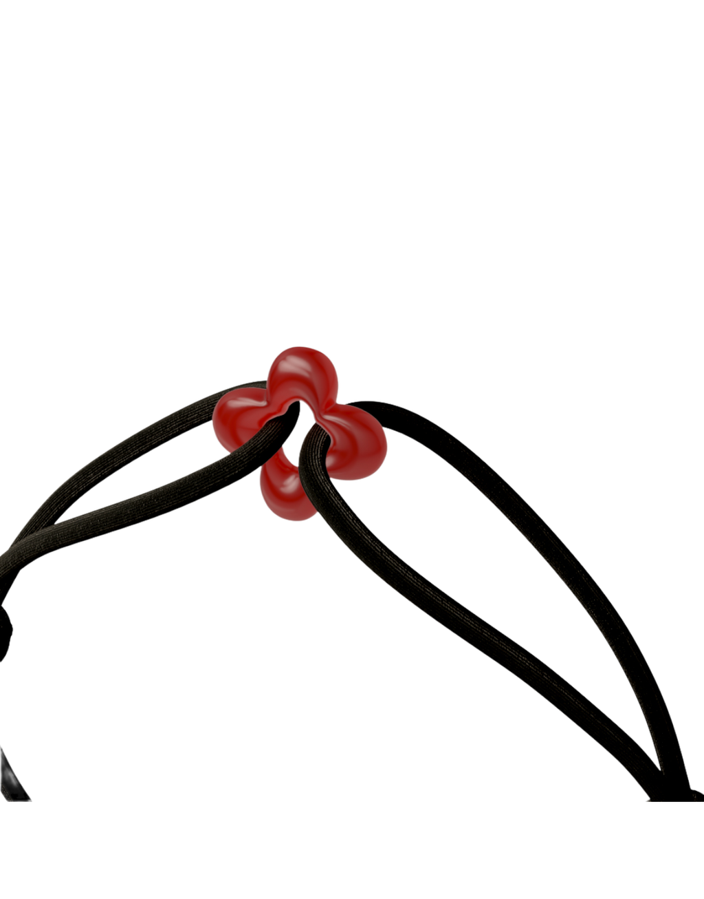 Mini Red Clover Cord Bracelet