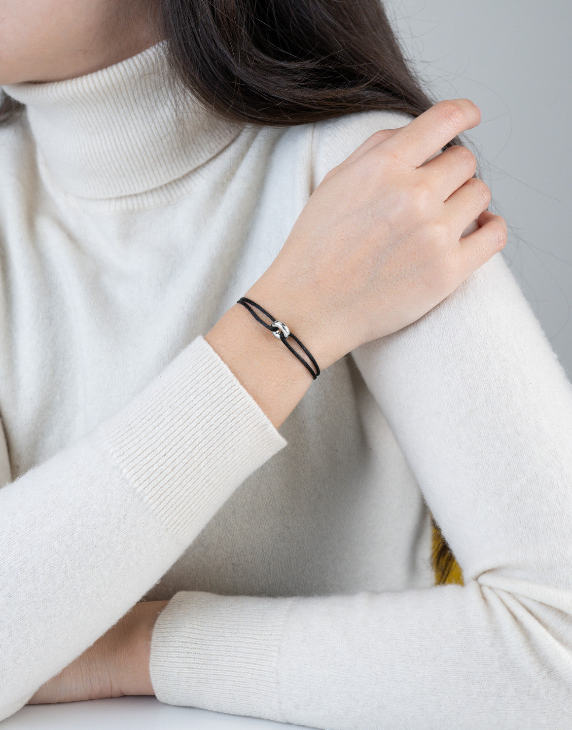 Mini Silver Soho Cord Bracelet