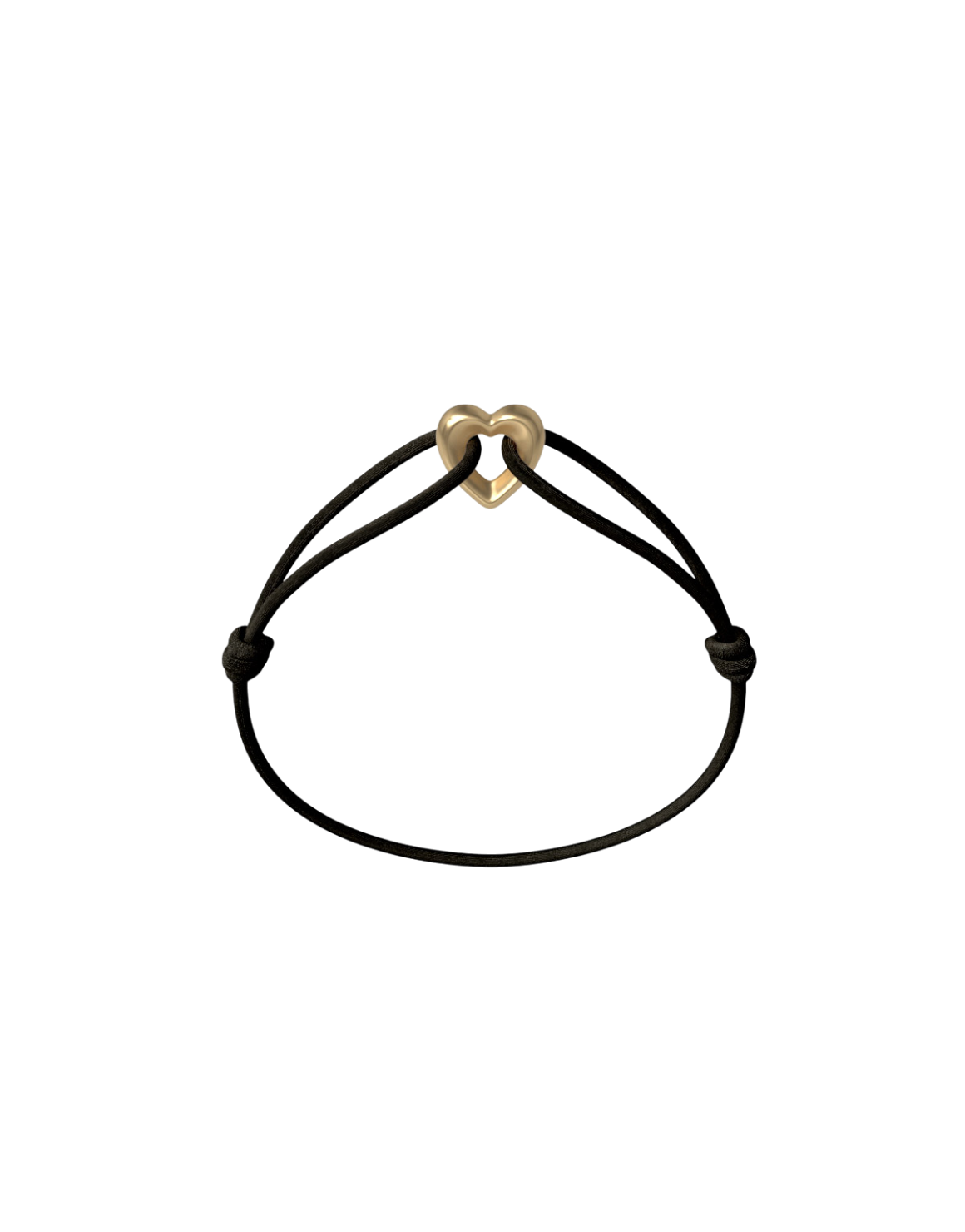 Golden Heart Cord Bracelet