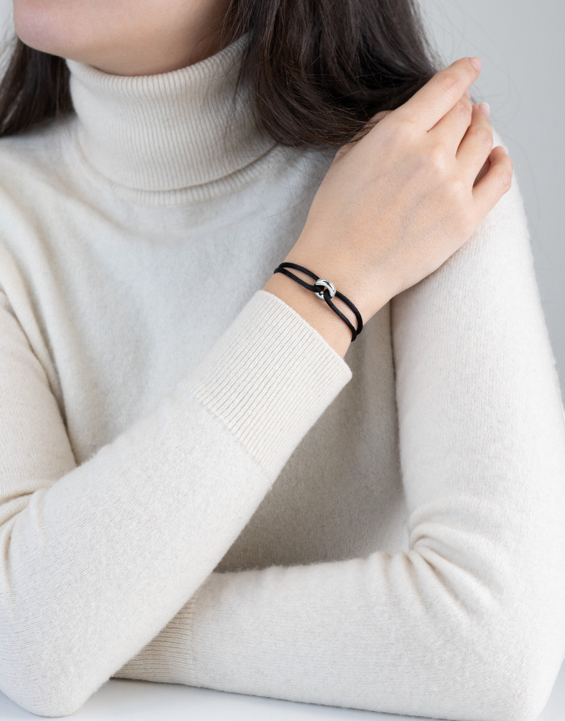 Silver Soho Cord Bracelet