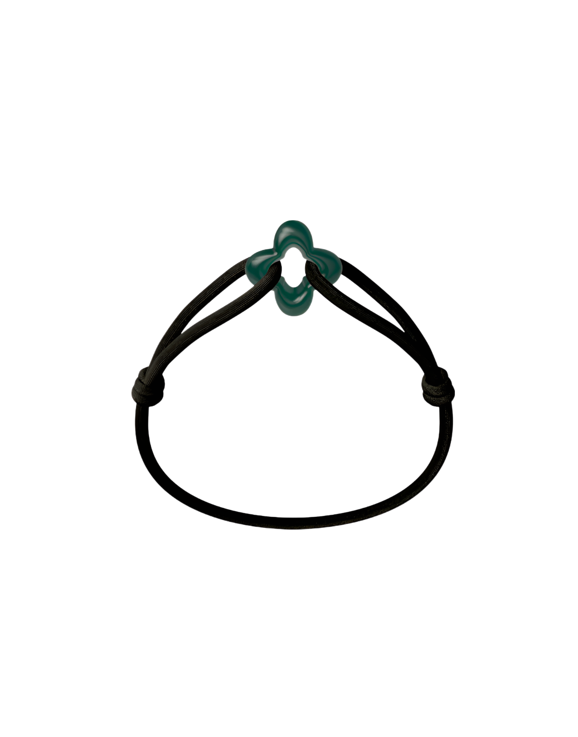 Green Clover Cord Bracelet