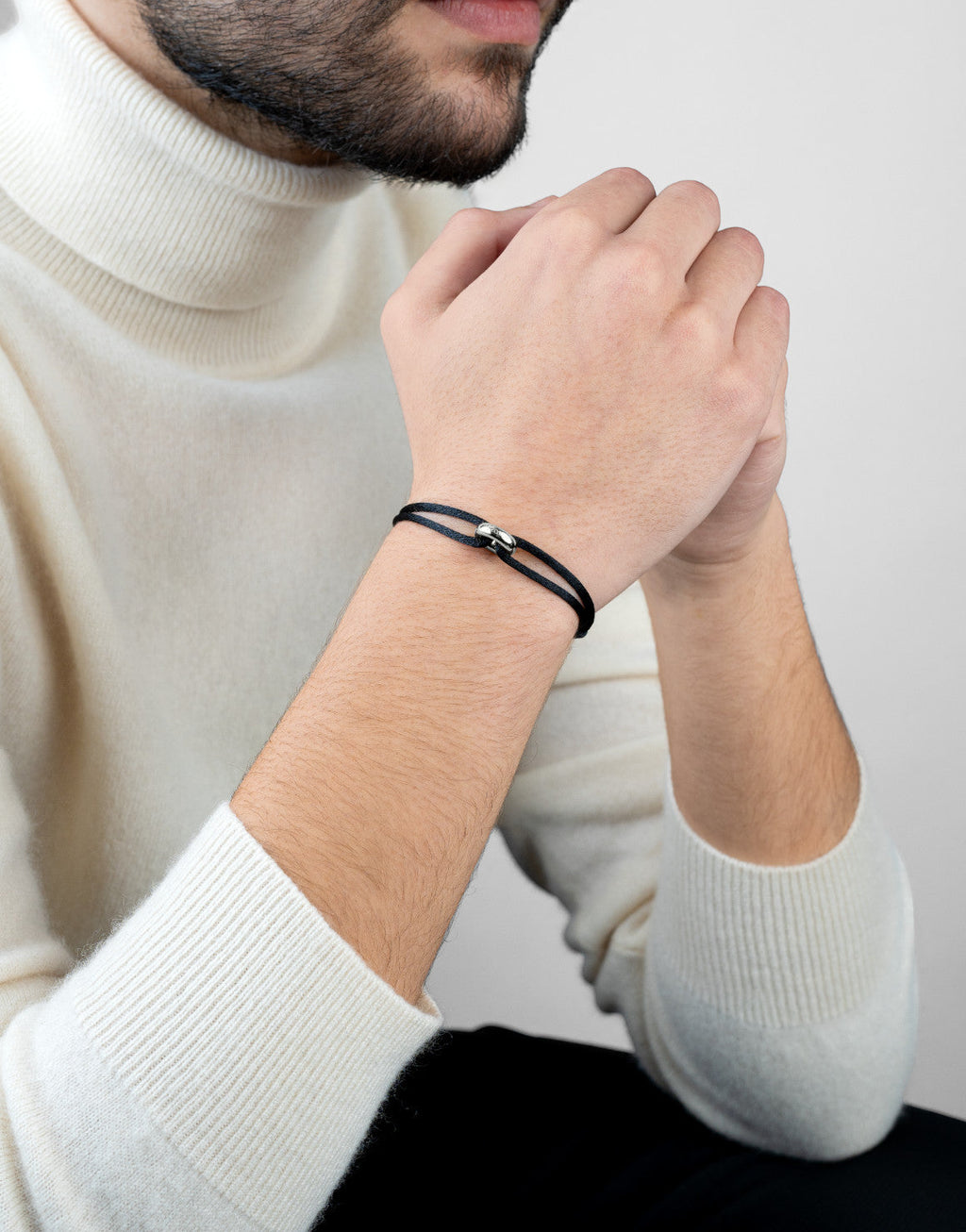 Silver Soho Cord Bracelet