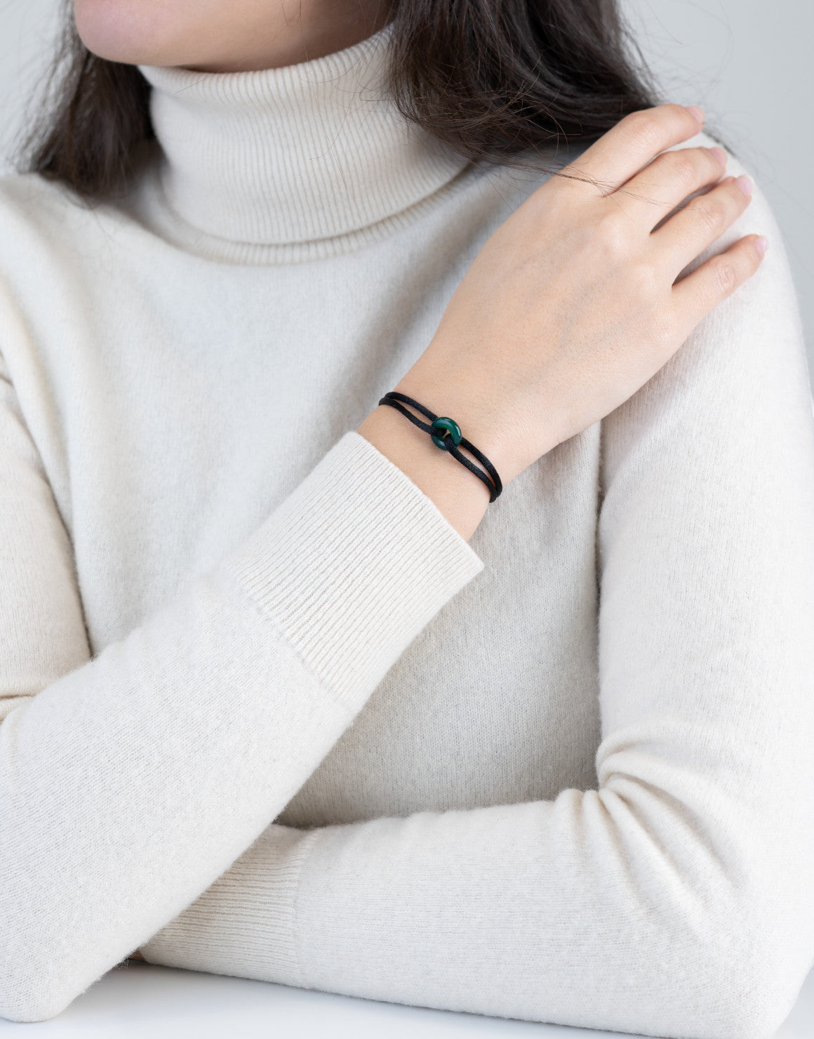 Green Soho Cord Bracelet