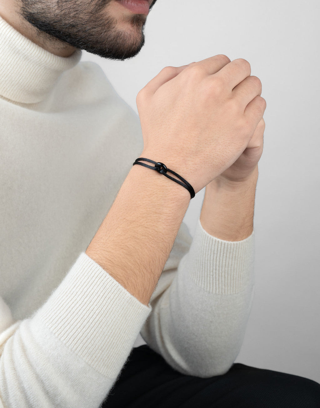 Black Soho Cord Bracelet