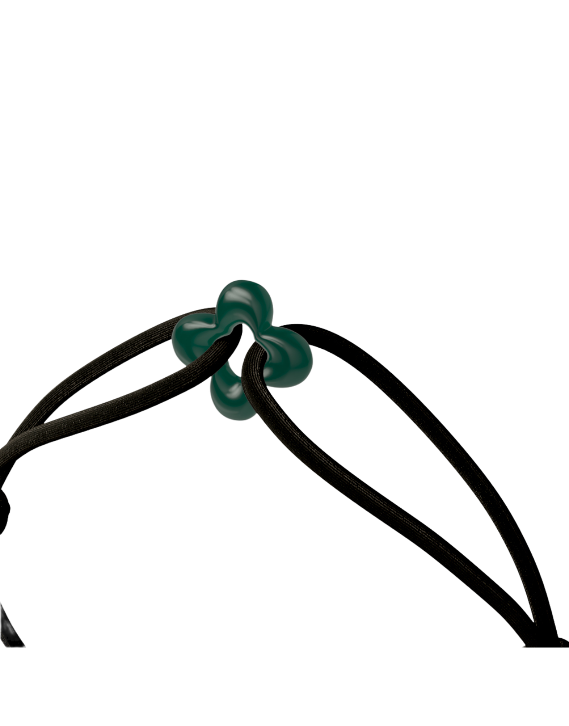 Mini Green Clover Cord Bracelet