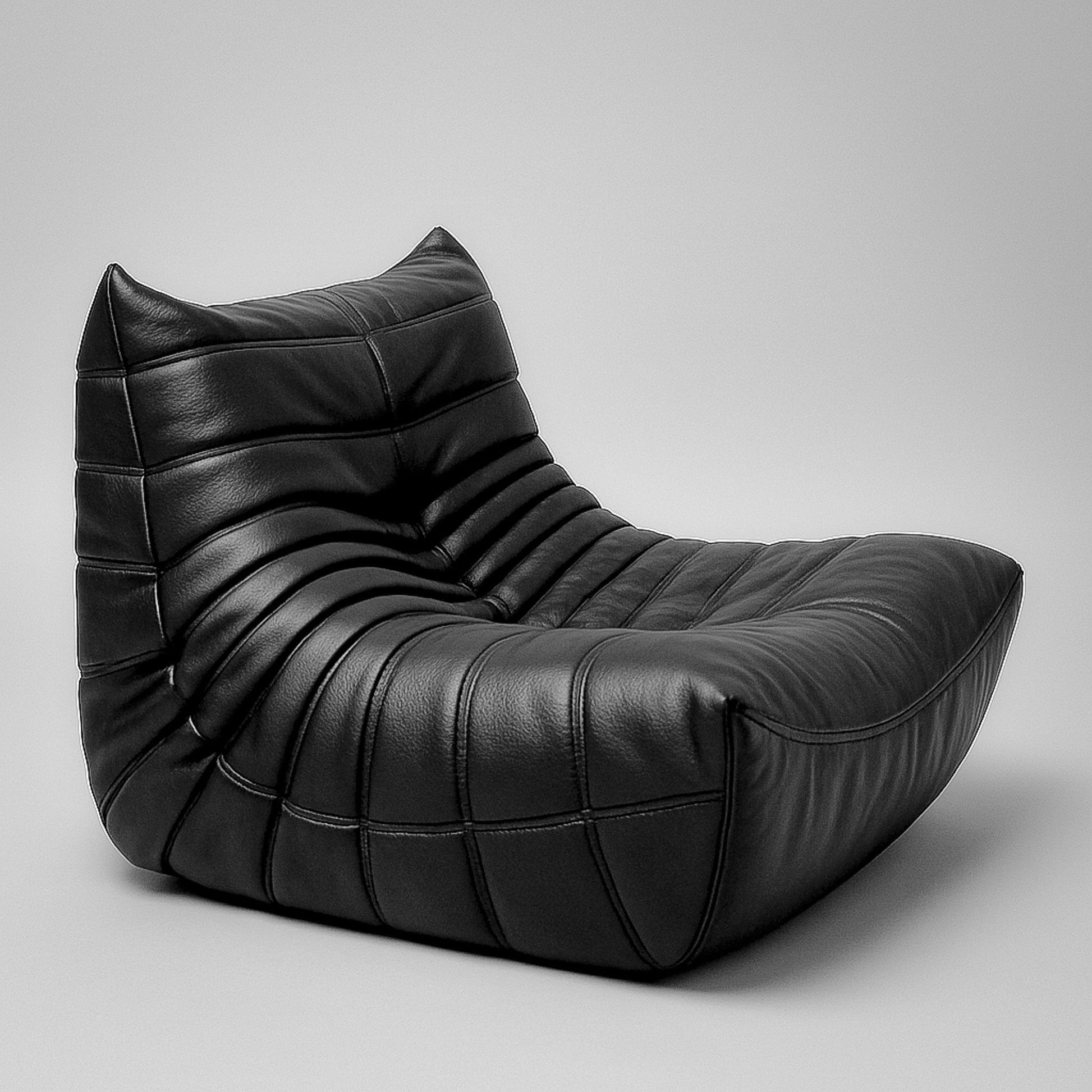 Caterpillar Lounger Chair in Premium Suede