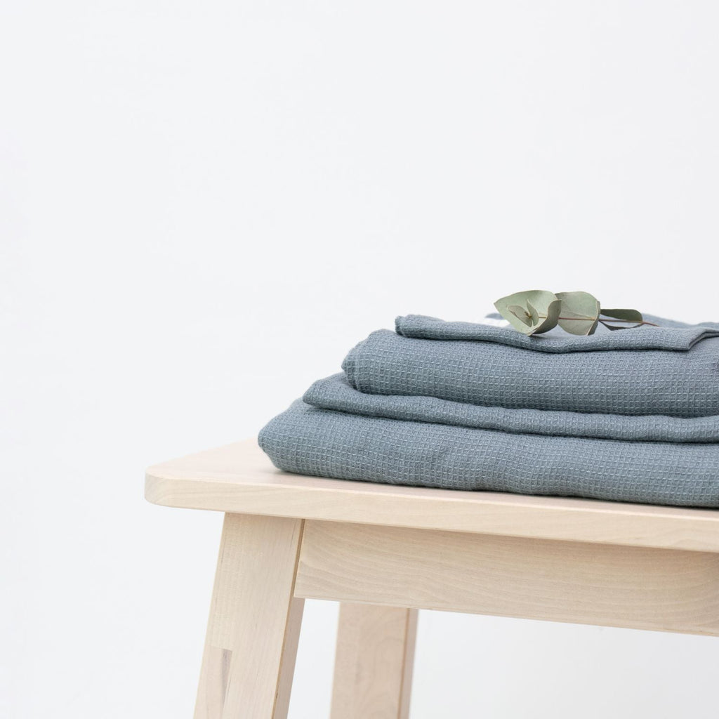 Luxurious Waffle Linen Towel Set – Soft, Absorbent & Hypoallergenic by Linen Tales at www.brixbailey.com