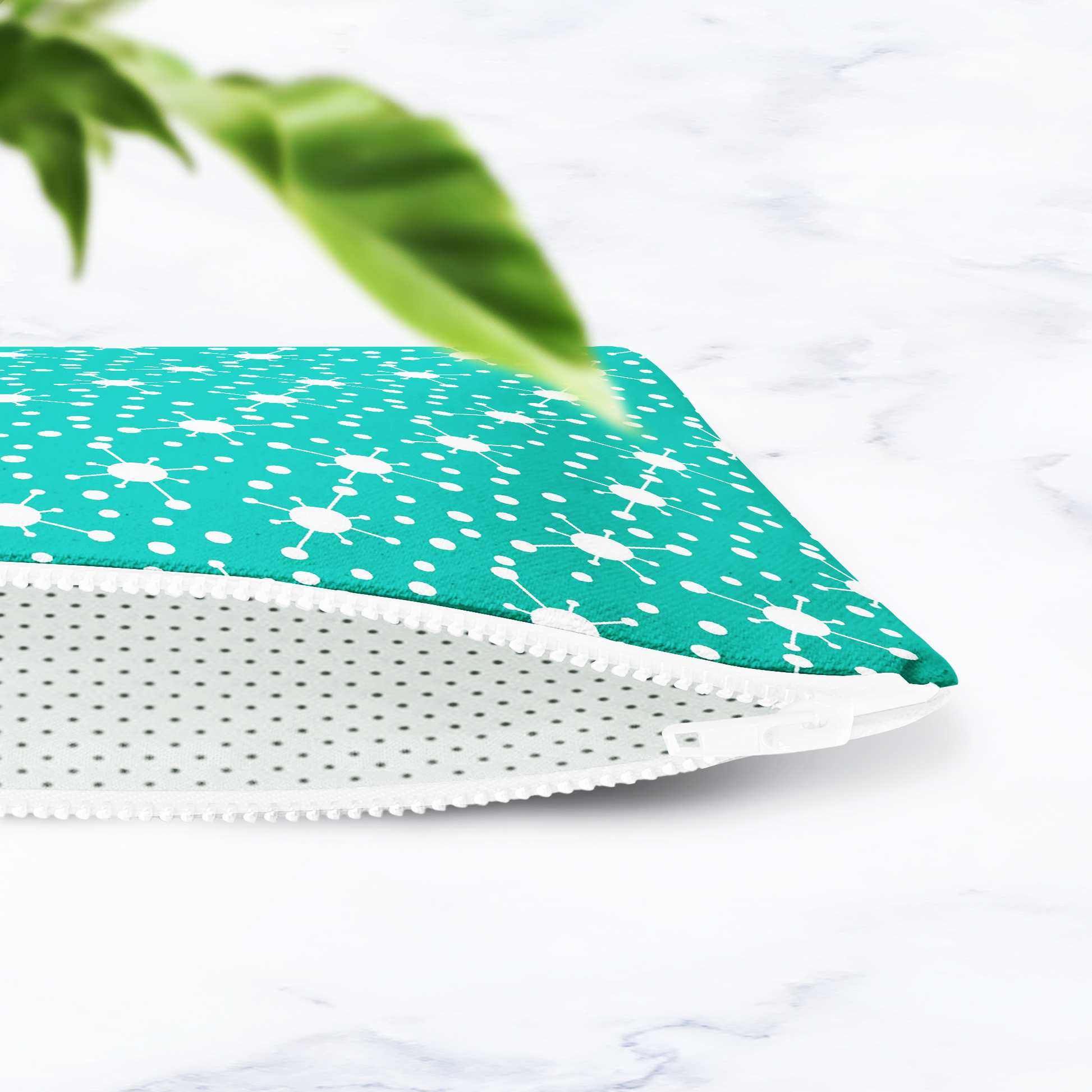 Turquoise Blue Retro Make Up bag