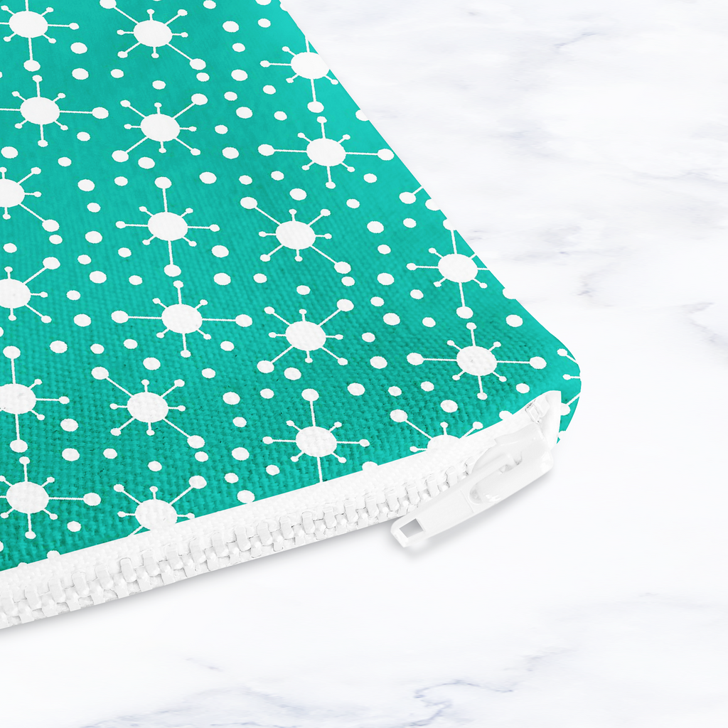 Turquoise Blue Retro Make Up bag