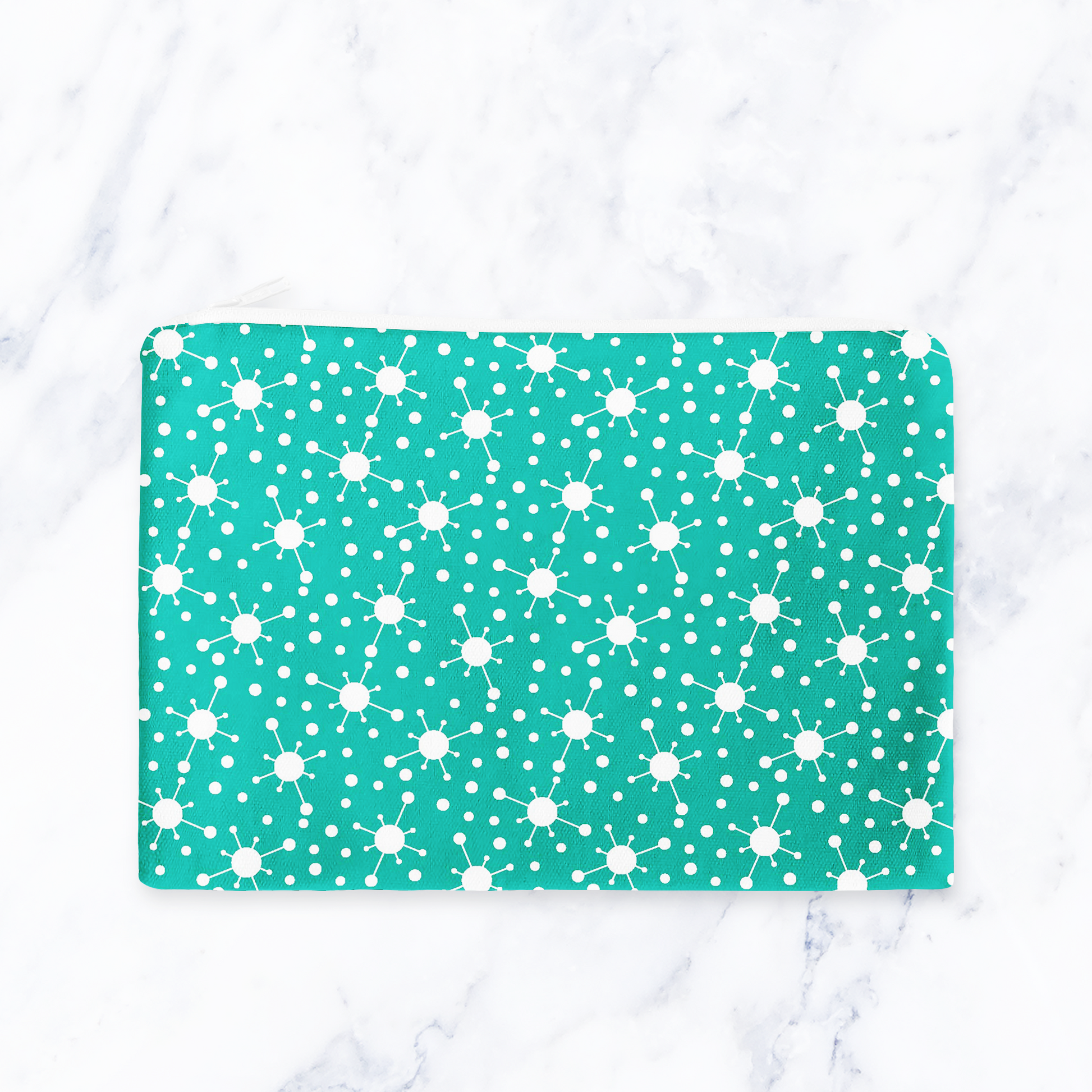 Turquoise Blue Retro Make Up bag