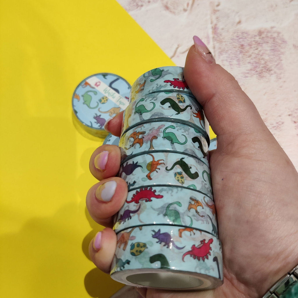 Blue Dinosaur Washi Tape