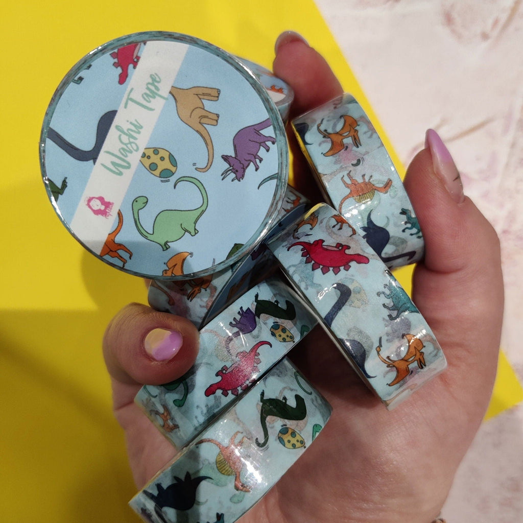 Blue Dinosaur Washi Tape