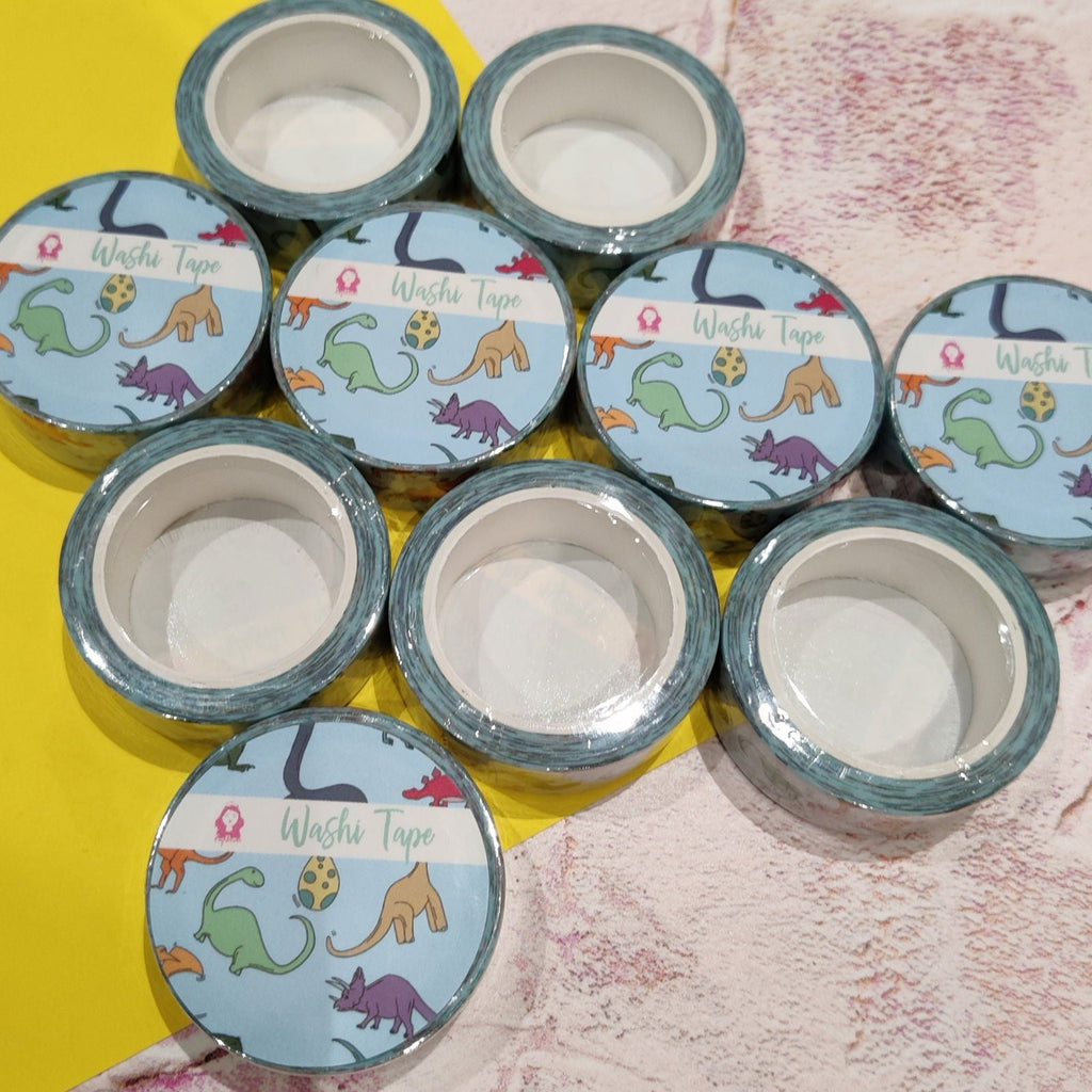 Blue Dinosaur Washi Tape
