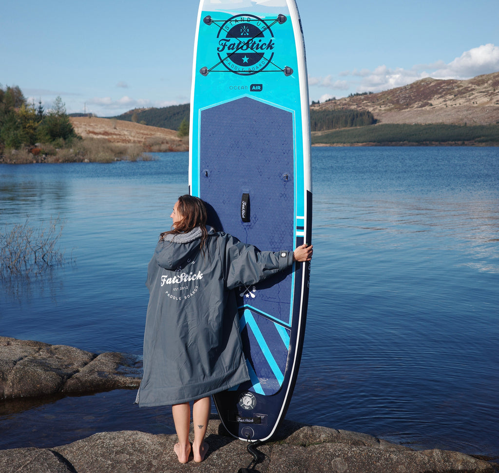Waterproof Changing Robe with Free Beanie in Recycled Fleece