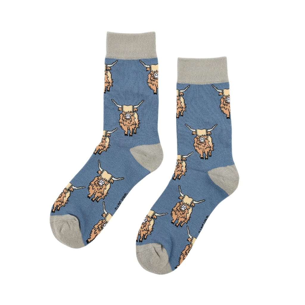 Save the Highland Cow Bamboo Socks